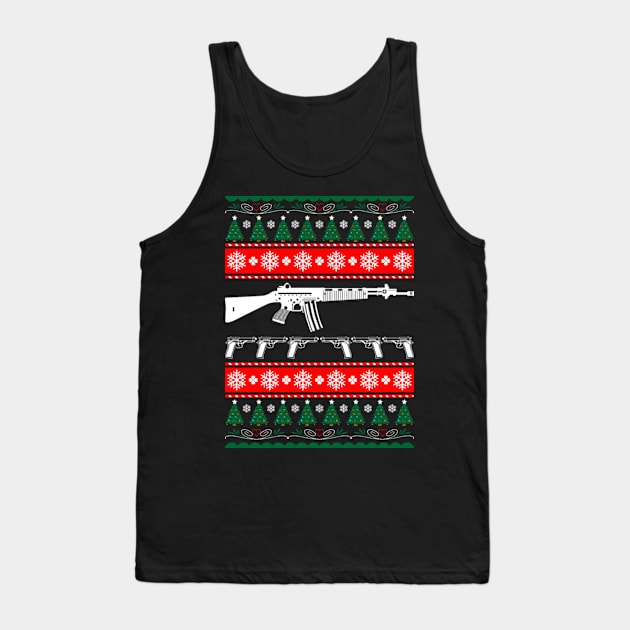 ar 15 ugly christmas sweater Tank Top by sudiptochy29